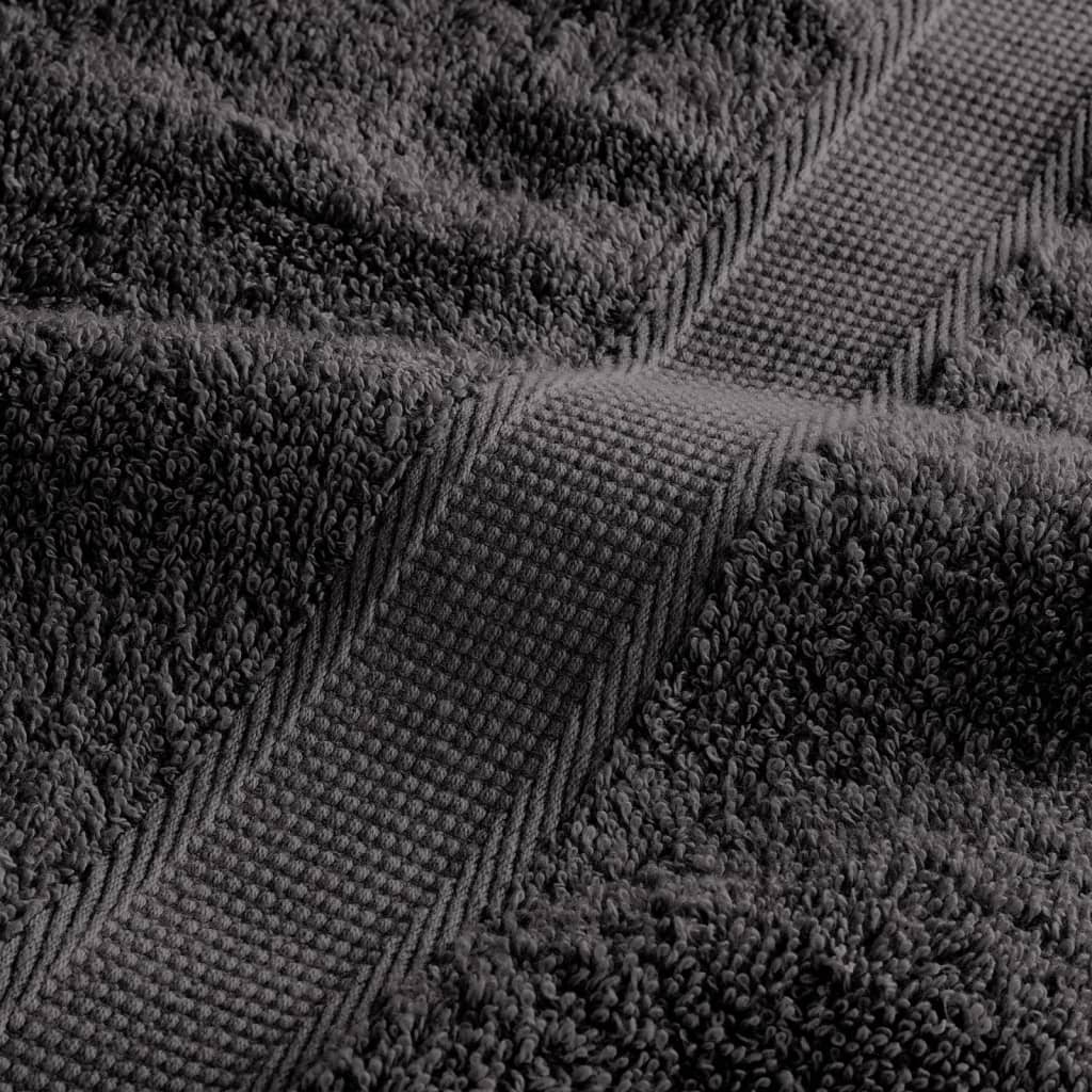vidaXL Πετσέτες Σάουνας SOLUND 2 Τεμ Ανθρακί 80x200εκ. 600γρ/μ²