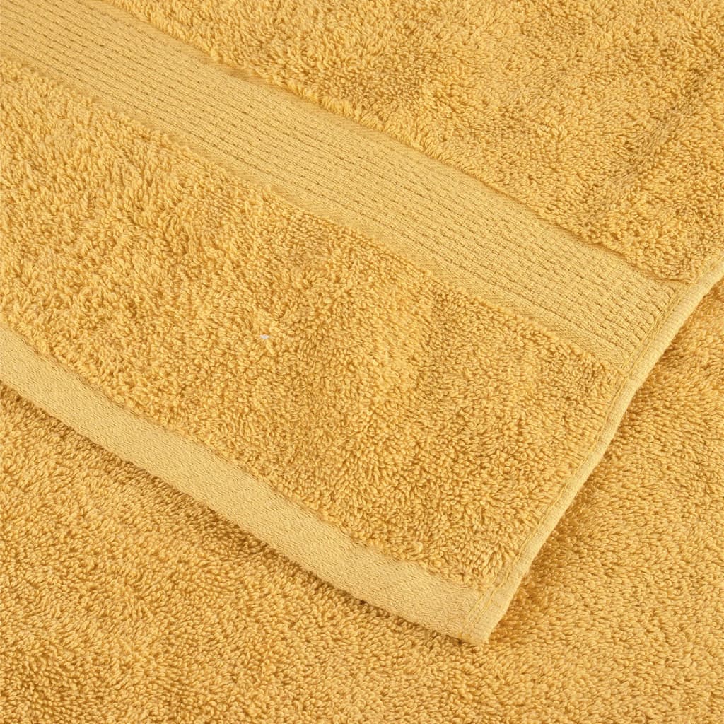 vidaXL Παντόφλες Premium SOLUND 2 τεμ. Χρυσές 30x30 εκ. 600 γρ./τ.μ.