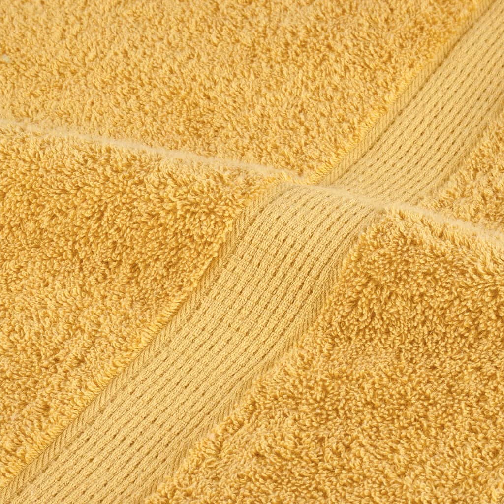 vidaXL Παντόφλες Premium SOLUND 2 τεμ. Χρυσές 30x30 εκ. 600 γρ./τ.μ.