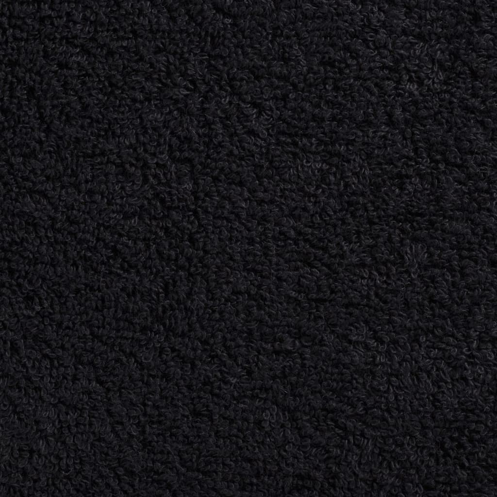 vidaXL Παντόφλες Premium SOLUND 2 τεμ. Μαύρες 30x30 εκ. 600 γρ./τ.μ.