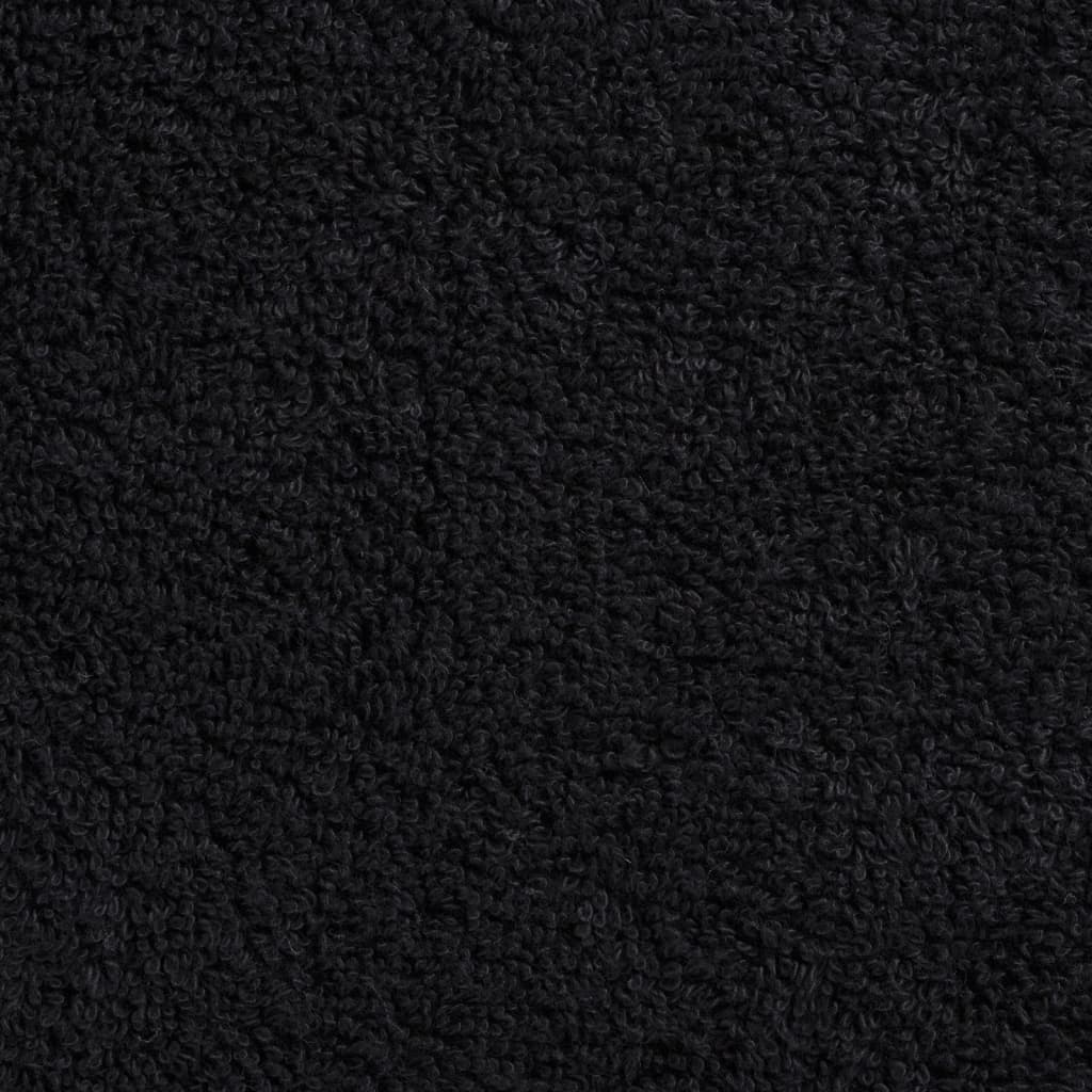 vidaXL Παντόφλες Premium SOLUND 4 τεμ. Μαύρες 30x30 εκ. 600 γρ./τ.μ.