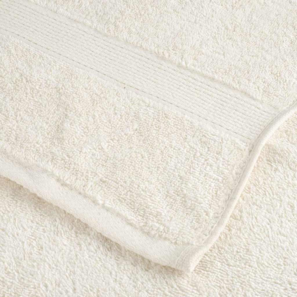 vidaXL Πετσέτα Επισκεπτών SOLUND 10 pcs Κρεμ 15 x 21 cm 550 gsm