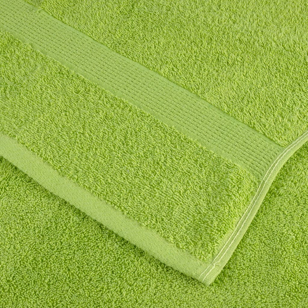 vidaXL Πετσέτες Ξενώνα Premium SOLUND 2 τεμ. Πράσινο Μήλου 30x50 εκ. 600 γρ./τ.μ.