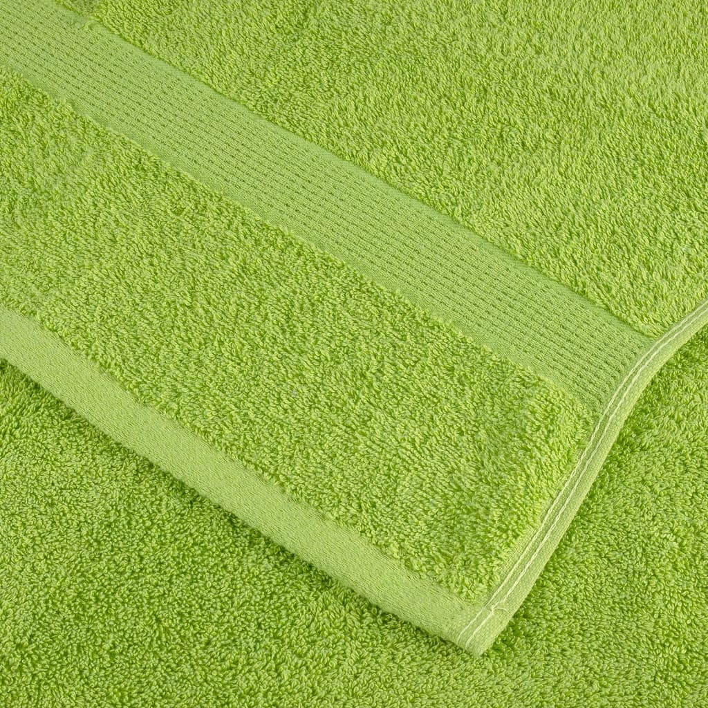vidaXL Χειροπετσέτες Premium SOLUND 2 τεμ. Πράσινο Μήλου 50x100 εκ. 600 γρ./τ.μ.
