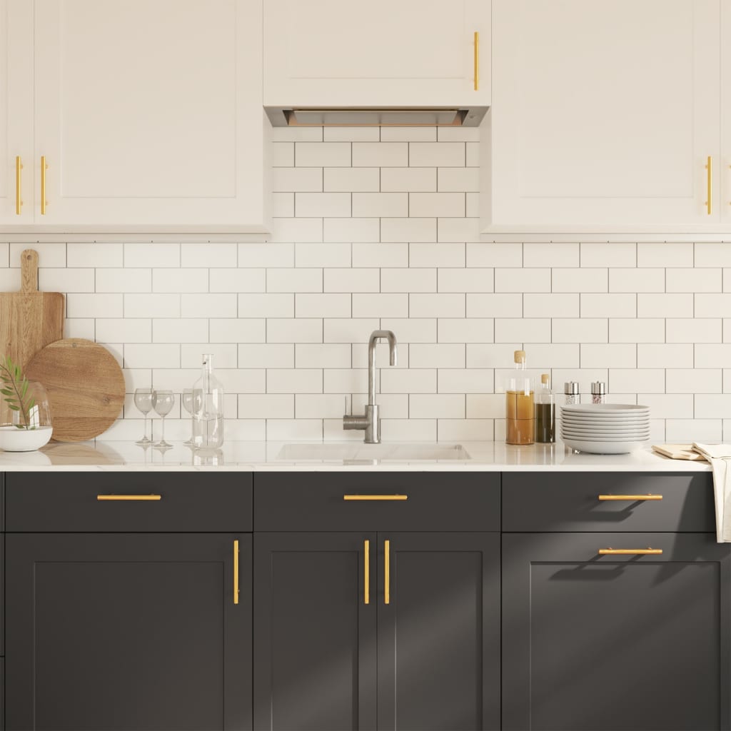 vidaXL Λαβές Ντουλαπιών 20 τεμ. Χρυσές 96 χιλ. από Ανοξείδωτο Ατσάλι