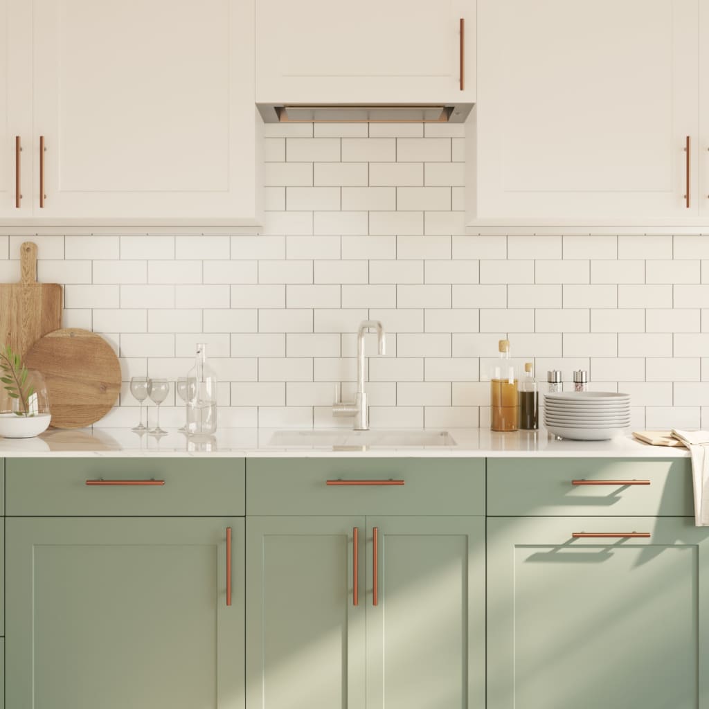 vidaXL Λαβές Ντουλαπιών 20 τεμ. Μπρονζέ 128 χιλ. από Ανοξείδωτο Ατσάλι