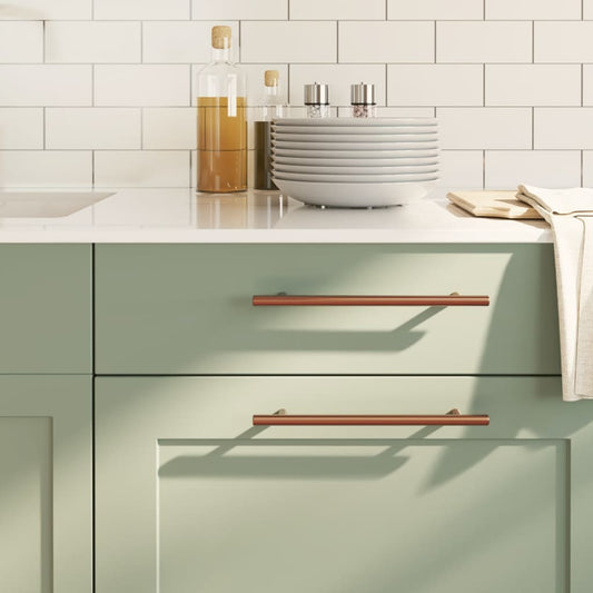 vidaXL Λαβές Ντουλαπιών 20 τεμ. Μπρονζέ 192 χιλ. από Ανοξείδωτο Ατσάλι