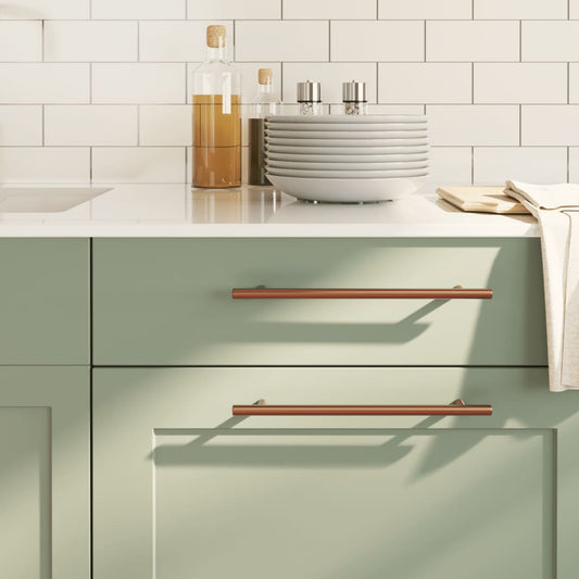 vidaXL Λαβές Ντουλαπιών 20 τεμ. Μπρονζέ 224 χιλ. από Ανοξείδωτο Ατσάλι