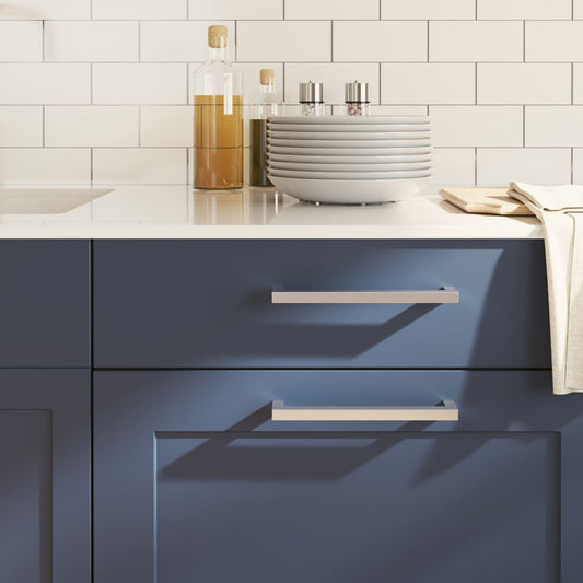 vidaXL Λαβές Ντουλαπιών 20 τεμ. Ασημί 192 χιλ. από Ανοξείδωτο Ατσάλι