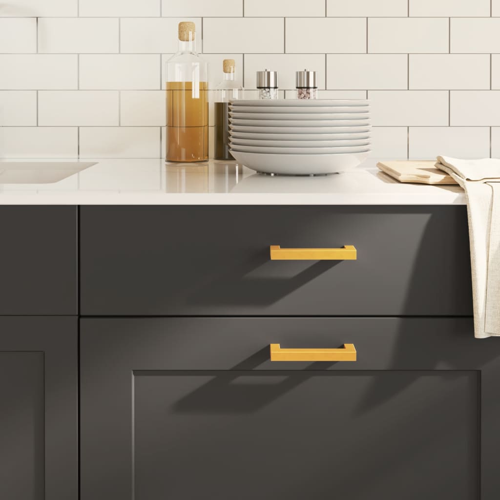 vidaXL Λαβές Ντουλαπιών 20 τεμ. Χρυσές 96 χιλ. από Ανοξείδωτο Ατσάλι