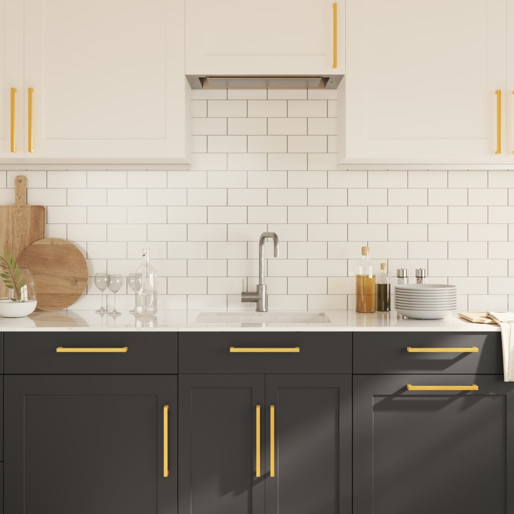 vidaXL Λαβές Ντουλαπιών 20 τεμ. Χρυσές 224 χιλ. από Ανοξείδωτο Ατσάλι