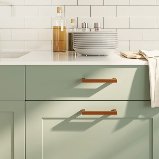 vidaXL Λαβές Ντουλαπιών 20 τεμ. Μπρονζέ 128 χιλ. από Ανοξείδωτο Ατσάλι