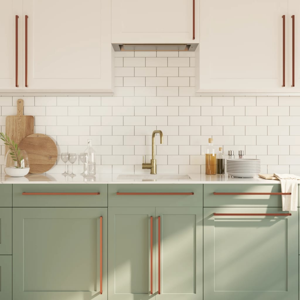 vidaXL Λαβές Ντουλαπιών 20 τεμ. Μπρονζέ 480 χιλ. από Ανοξείδωτο Ατσάλι