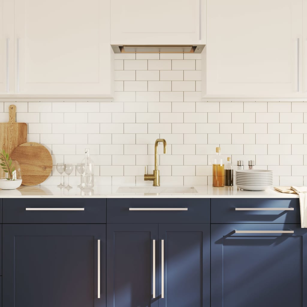 vidaXL Λαβές Ντουλαπιών 10 τεμ. Ασημί 320 χιλ. από Ανοξείδωτο Ατσάλι