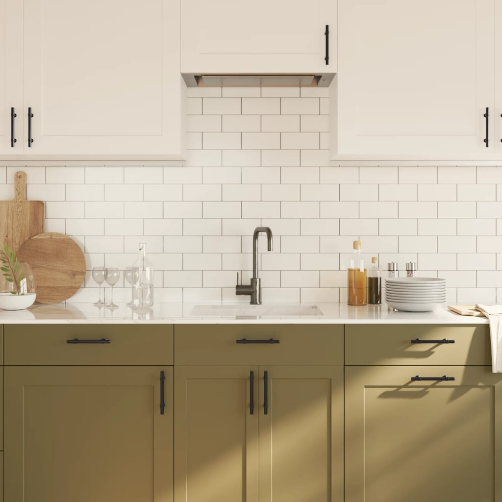 vidaXL Λαβές Ντουλαπιών 20 τεμ. Μαύρες 96 χιλ. από Ανοξείδωτο Ατσάλι