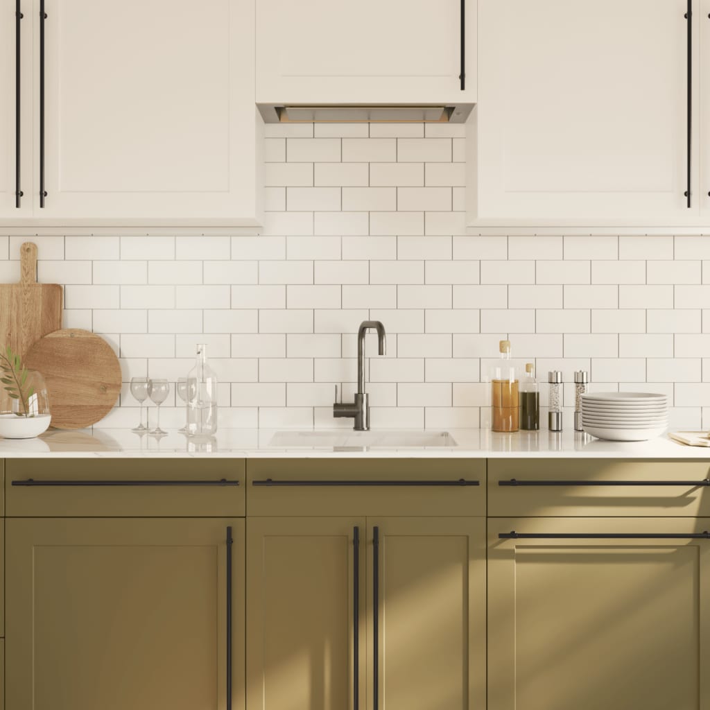 vidaXL Λαβές Ντουλαπιών 20 τεμ. Μαύρες 480 χιλ. από Ανοξείδωτο Ατσάλι