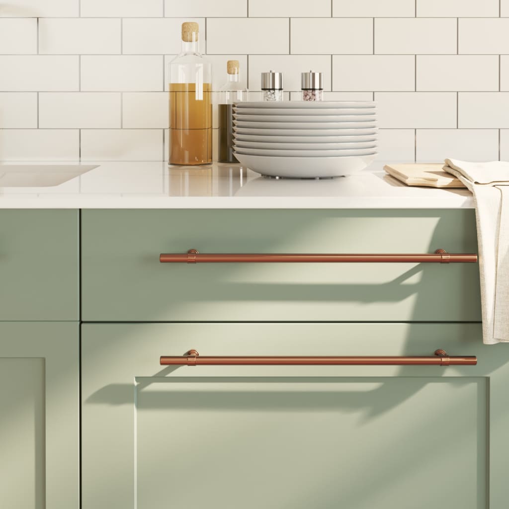 vidaXL Λαβές Ντουλαπιών 20 τεμ. Μπρονζέ 320 χιλ. από Ανοξείδωτο Ατσάλι