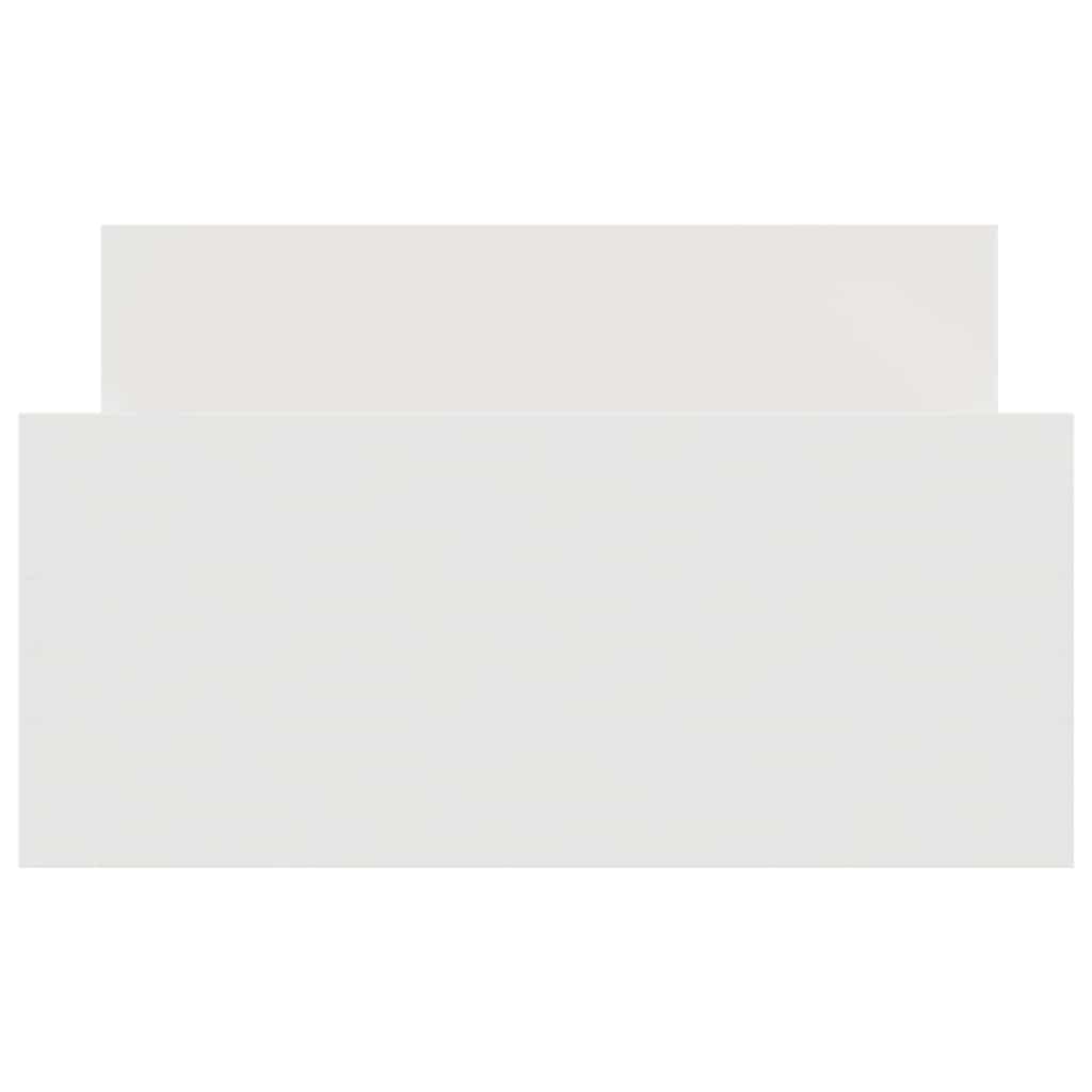 vidaXL Πλαίσιο Κρεβατιού Λευκό 90 x 190 εκ. από Επεξεργασμένο Ξύλο