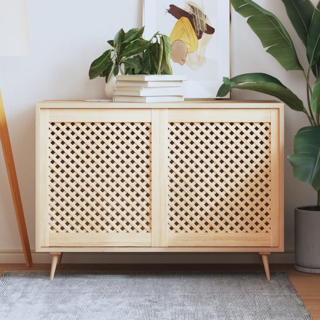 vidaXL Πορτάκια με Περσίδες 2 Τεμ. 59,5x69 εκ. από Μασίφ Ξύλο Πεύκου