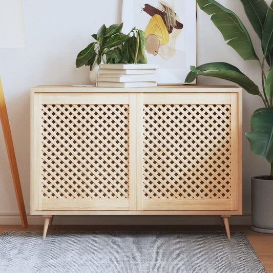 vidaXL Πορτάκια με Περσίδες 2 Τεμ. 59,5x69 εκ. από Μασίφ Ξύλο Πεύκου