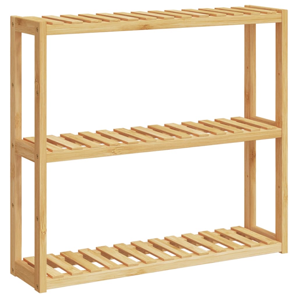 vidaXL Ράφι Μπάνιου 3 Επιπέδων Επιτοίχιο 60x15x54 εκ. από Μπαμπού