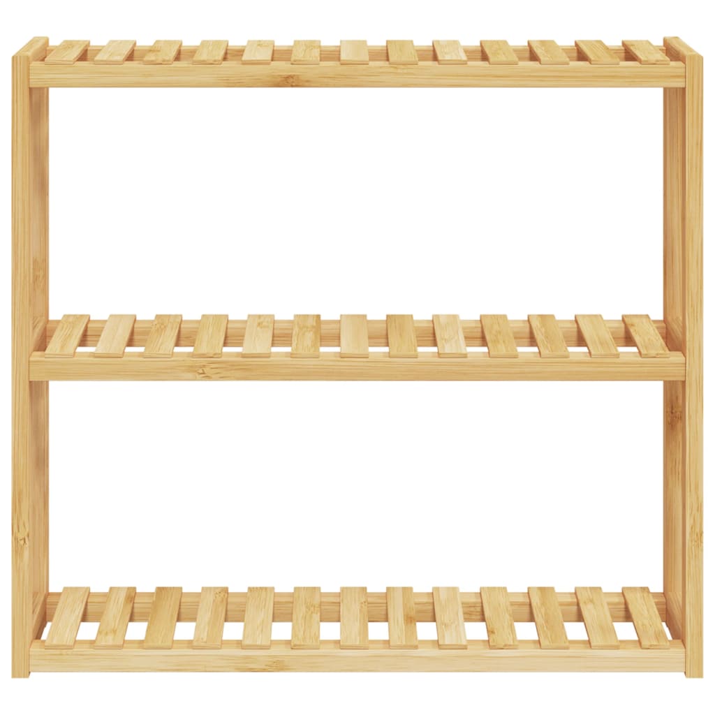 vidaXL Ράφι Μπάνιου 3 Επιπέδων Επιτοίχιο 60x15x54 εκ. από Μπαμπού