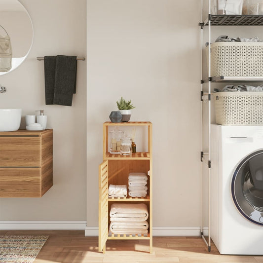 vidaXL Ντουλάπι Μπάνιου με Ράφι 36 x 33 x 87 εκ. από Μπαμπού