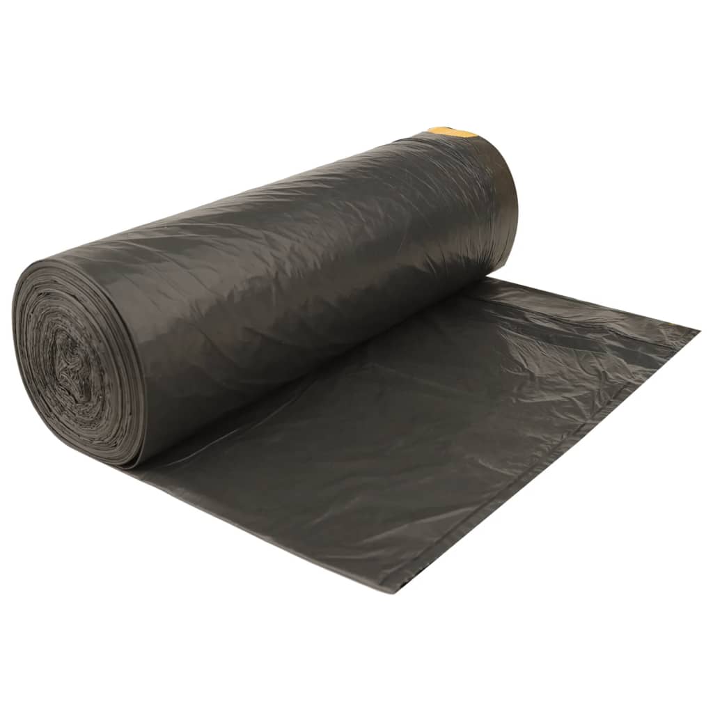 vidaXL Σακούλες Απορριμμάτων με Κορδόνια 150 τεμ. Μαύρες 240 Λ.