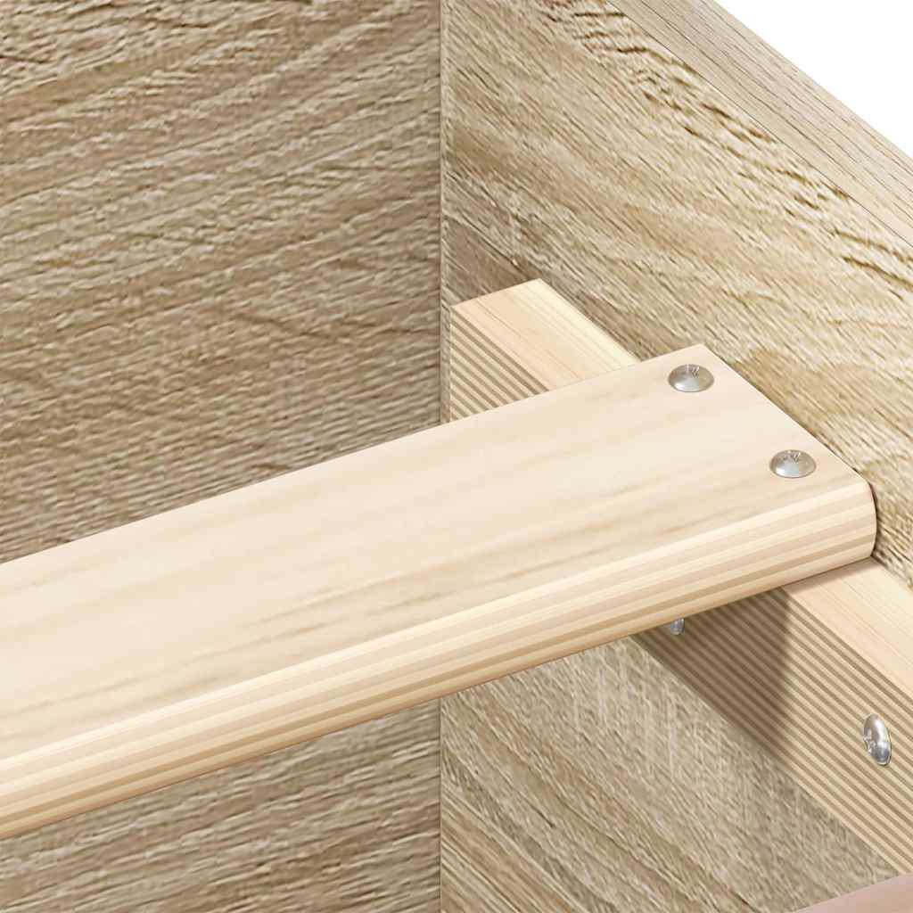 vidaXL Πλαίσιο Κρεβατιού με Κεφαλάρι/Ποδαρικό Sonoma Δρυς 200x200 εκ.