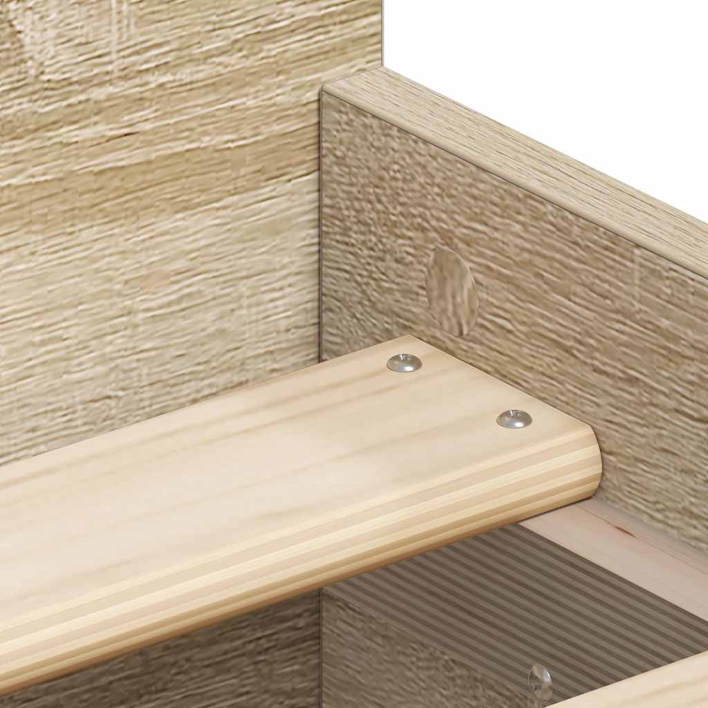 vidaXL Πλαίσιο Κρεβατιού με Κεφαλάρι/Ποδαρικό Sonoma Δρυς 90 x 200 εκ.