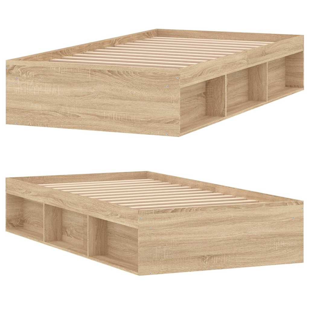 vidaXL Πλαίσιο Κρεβατιού Sonoma Δρυς 90x200 εκ.