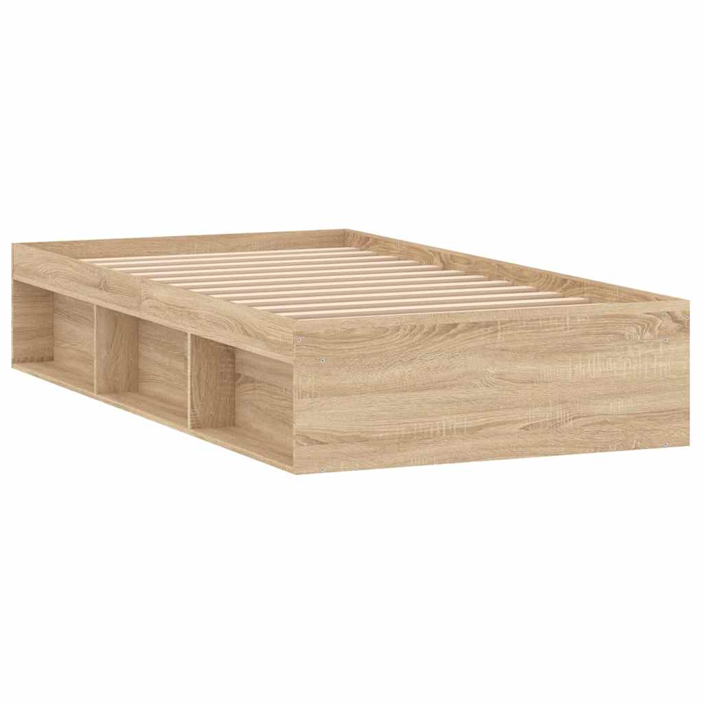 vidaXL Πλαίσιο Κρεβατιού Sonoma Δρυς 90x200 εκ.