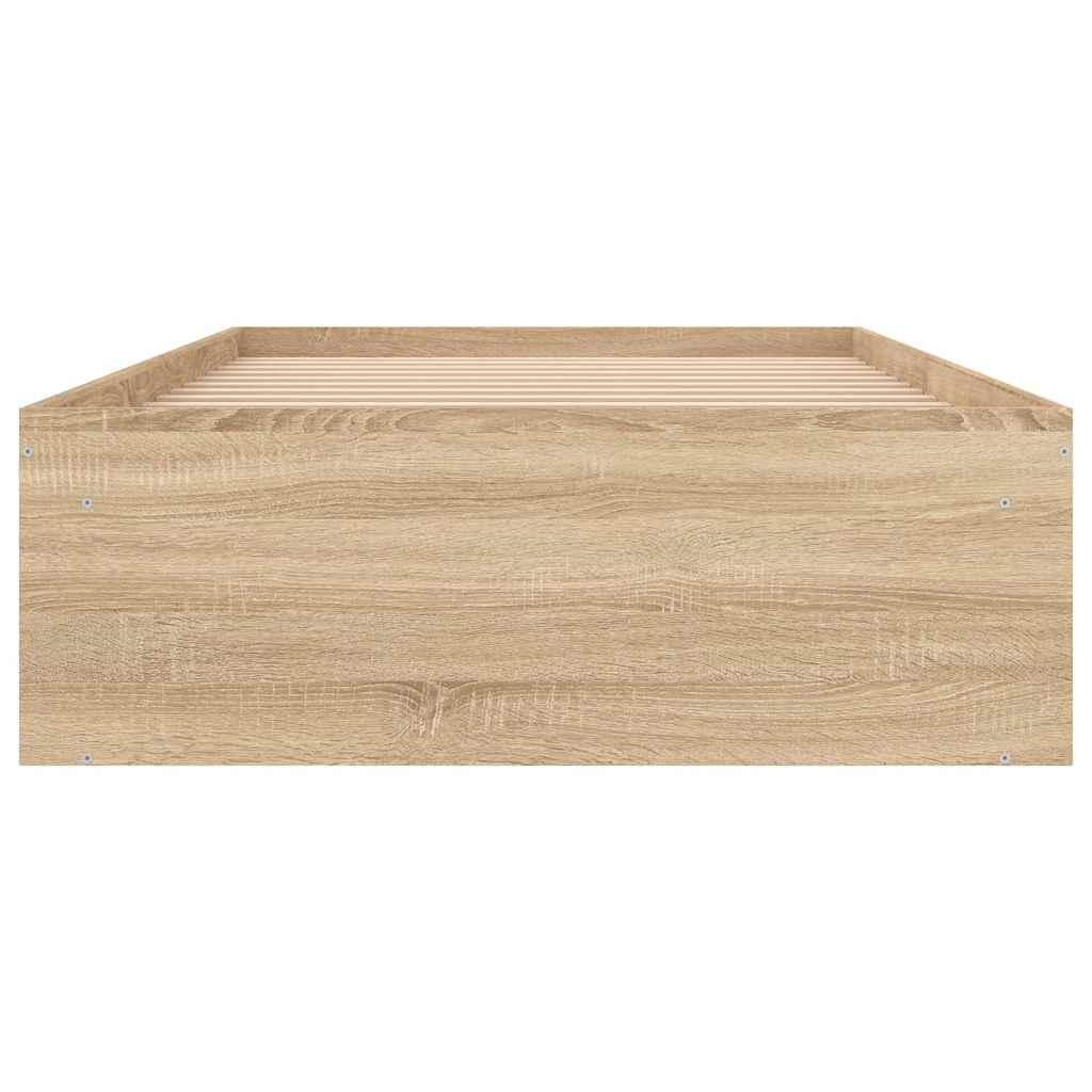 vidaXL Πλαίσιο Κρεβατιού Sonoma Δρυς 90x200 εκ.