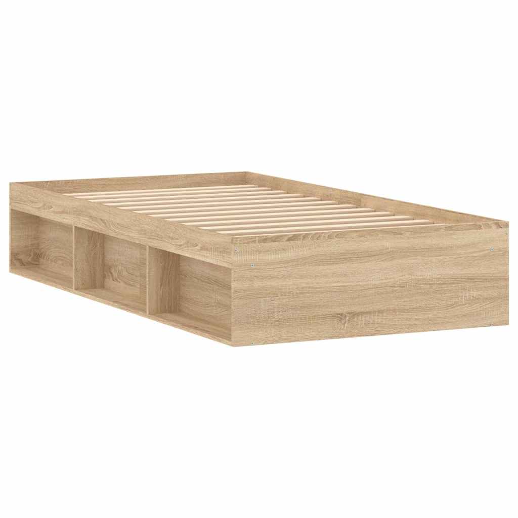 vidaXL Πλαίσιο Κρεβατιού Sonoma Δρυς 90x200 εκ.