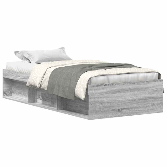 vidaXL Πλαίσιο Κρεβατιού Γκρι Sonoma 90x200 εκ.