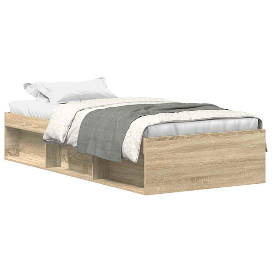 vidaXL Πλαίσιο Κρεβατιού Sonoma Δρυς 100x200 εκ.