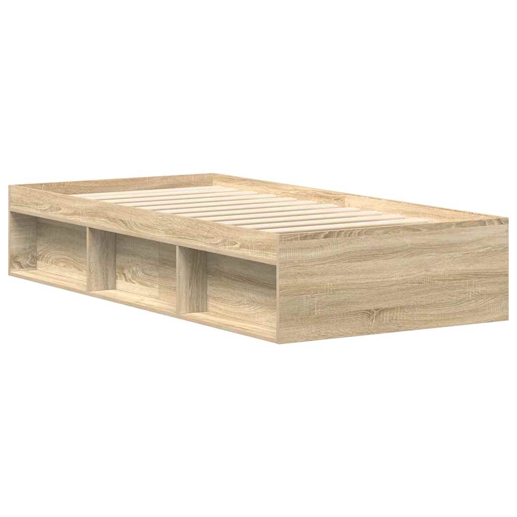 vidaXL Πλαίσιο Κρεβατιού Sonoma Δρυς 100x200 εκ.