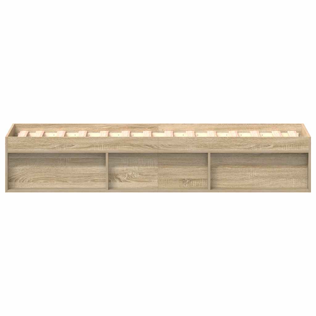 vidaXL Πλαίσιο Κρεβατιού Sonoma Δρυς 100x200 εκ.