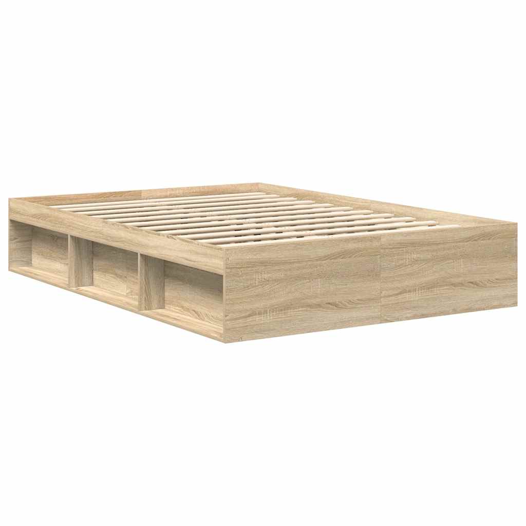 vidaXL Πλαίσιο Κρεβατιού Sonoma Δρυς 140x200 εκ.