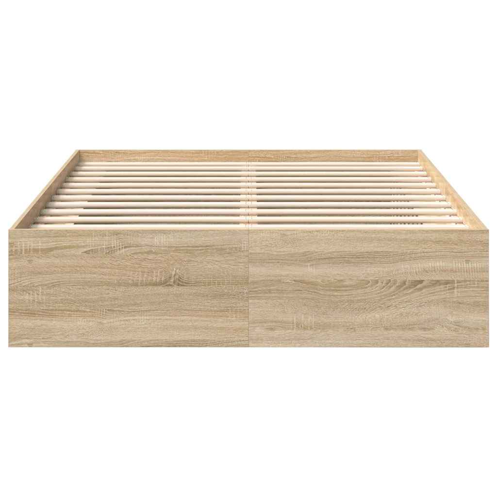 vidaXL Πλαίσιο Κρεβατιού Sonoma Δρυς 140x200 εκ.