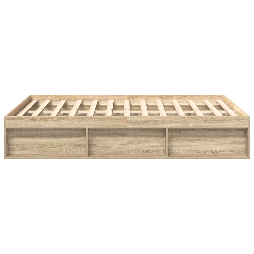 vidaXL Πλαίσιο Κρεβατιού Sonoma Δρυς 140x200 εκ.