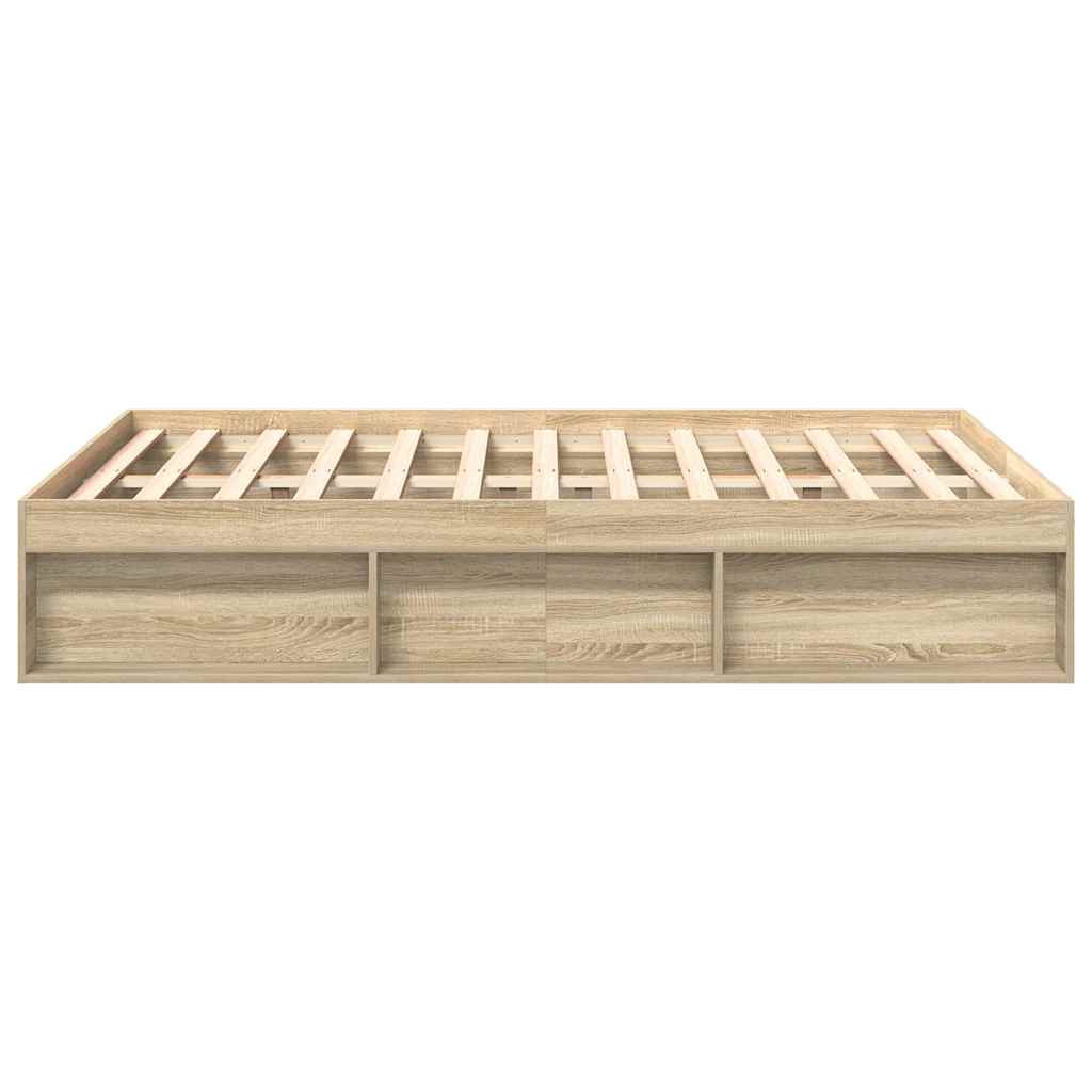 vidaXL Πλαίσιο Κρεβατιού Sonoma Δρυς 160 x 200 εκ.