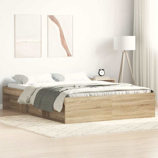 vidaXL Πλαίσιο Κρεβατιού Sonoma Δρυς 160 x 200 εκ.