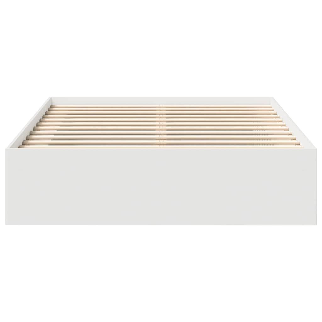 vidaXL Πλαίσιο Κρεβατιού Λευκό 135x190 εκ. Double