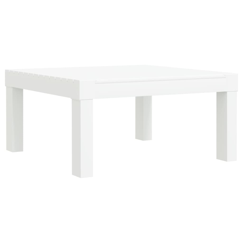 vidaXL Σαλόνι Κήπου Σετ 3 τεμ. Λευκό από Πολυπροπυλένιο με Μαξιλάρια