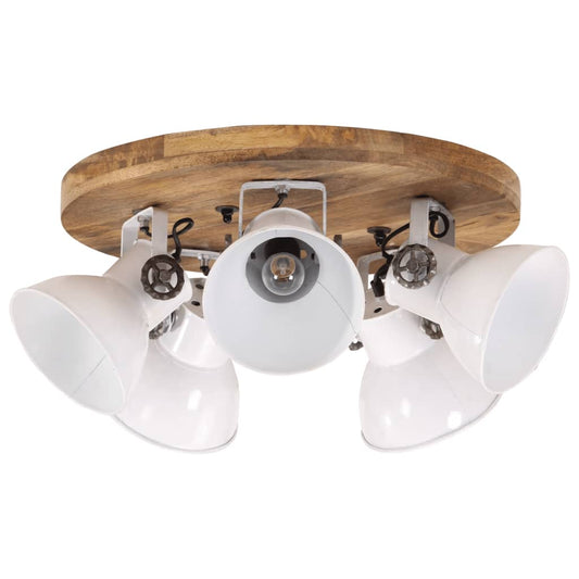 vidaXL Φωτιστικό Οροφής 25 W Αντικέ Λευκό 50x50x25 εκ. Ε27