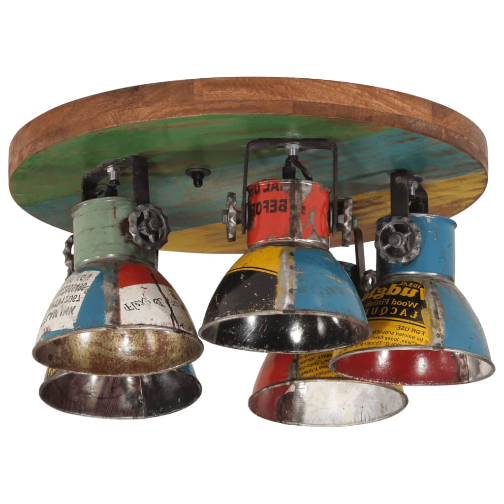 vidaXL Φωτιστικό Οροφής 25 W Πολύχρωμο 50x50x25 εκ. Ε27