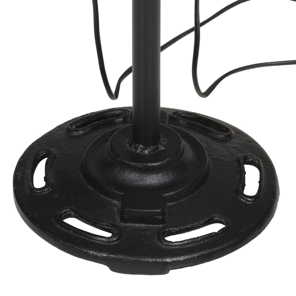 vidaXL Φωτιστικό Δαπέδου 25 W Αντικέ Κόκκινο 25 x 25 x 90/140 εκ. Ε27