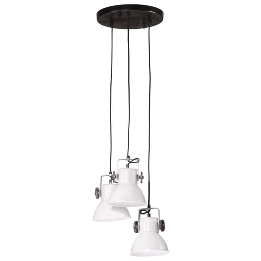 vidaXL Φωτιστικό Κρεμαστό 25 W Λευκό 30x30x100 εκ. Ε27