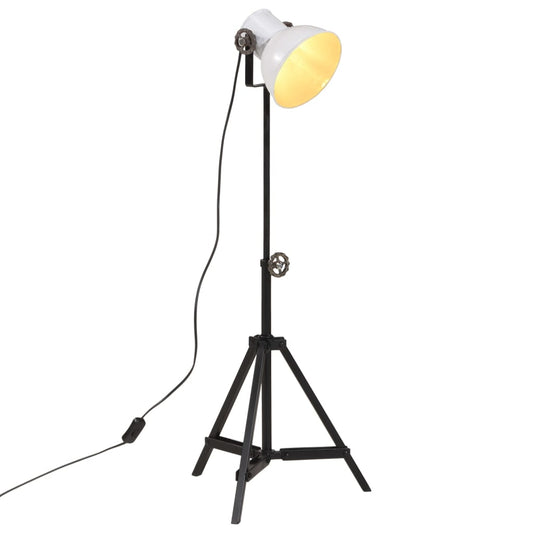 vidaXL Φωτιστικό Δαπέδου 25 W Λευκό 35x35x65/95 εκ. Ε27